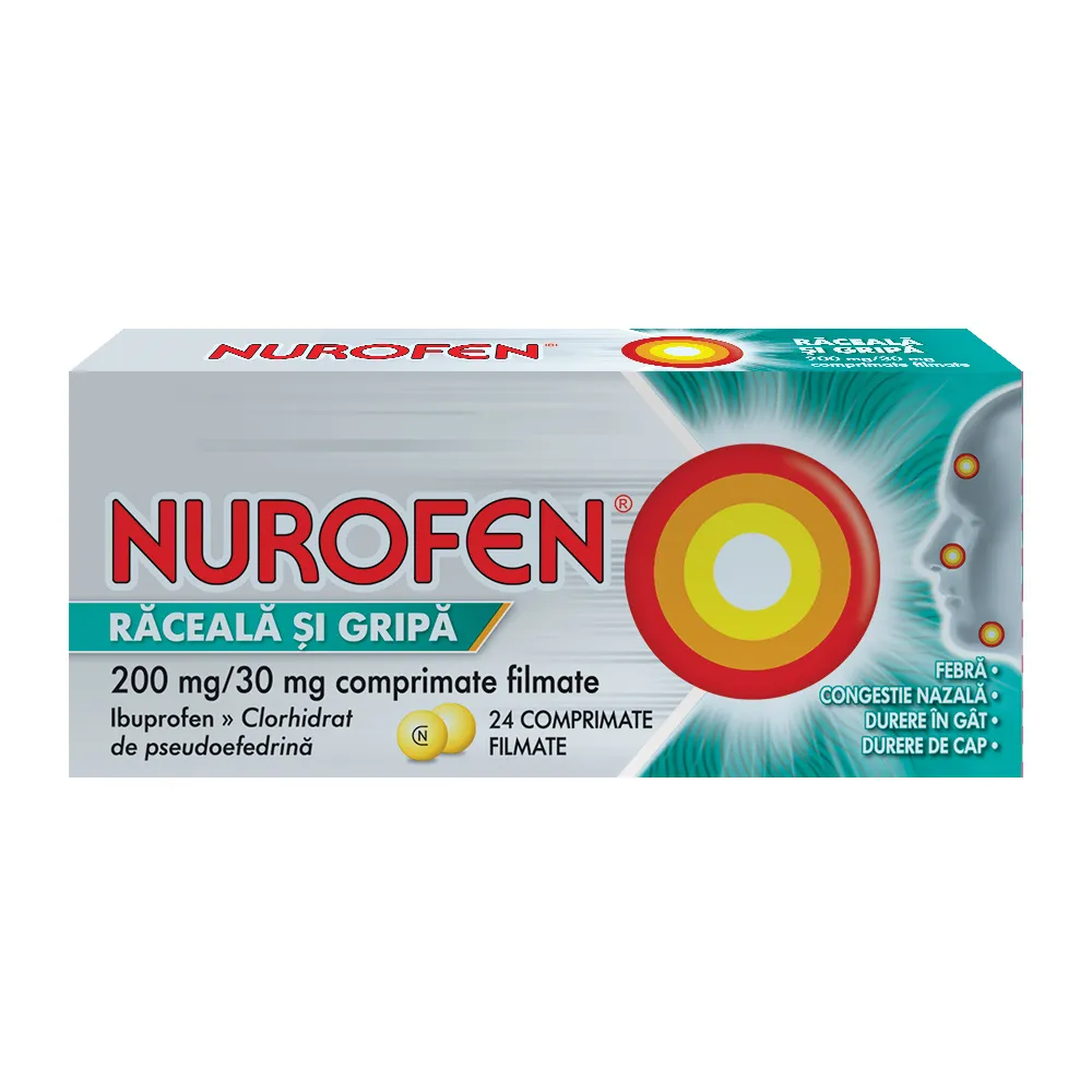 Nurofen Raceala si Gripa x 24 comprimate