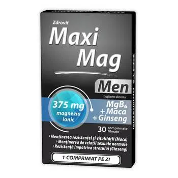 Supliment alimentar Maximag Men, 30 comprimate filmate, Zdrovit