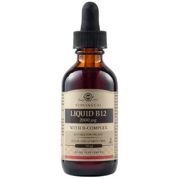 Vitamina B12 lichida sublinguala 2000mcg, 59ml, Solgar