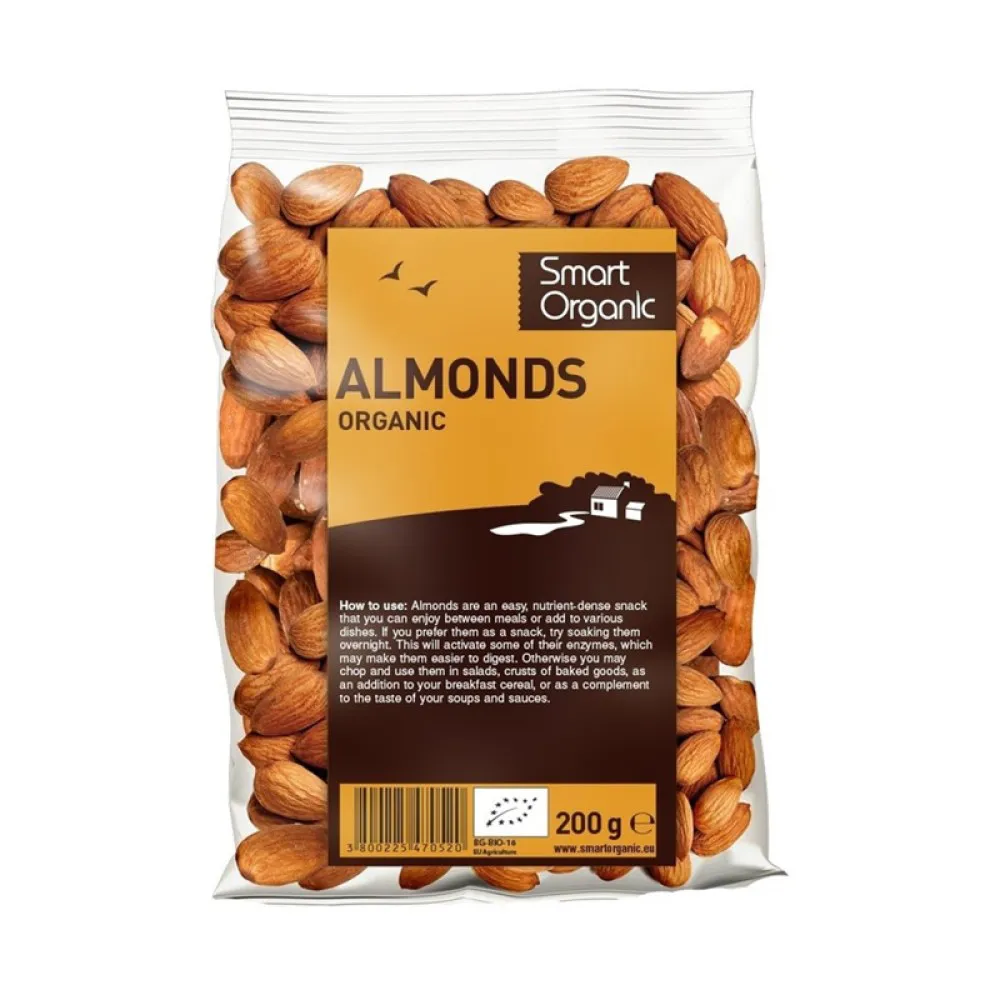 Migdale raw bio (200 g), Smart Organic
