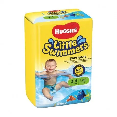 Huggies Chilotei inot Dory Little Swimmers, Nr. 3-4, 7-15 kg, 12 bucati