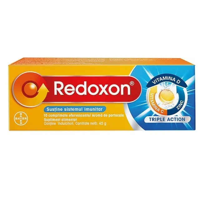 Redoxon Triple Action Vit.C + Zn x 10 comprimate efervescente