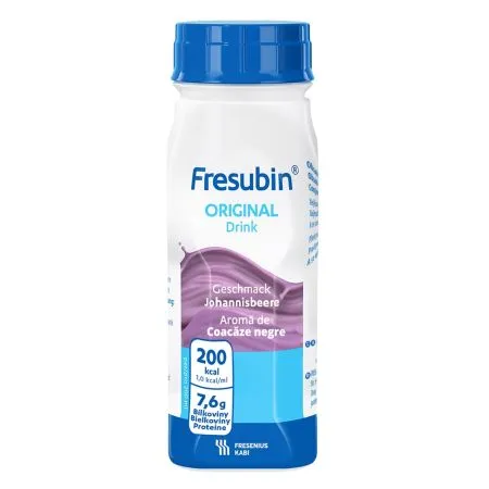 Bautura cu aroma de coacaze negre Fresubin Original, 4 x 200 ml, Fresenius Kabi