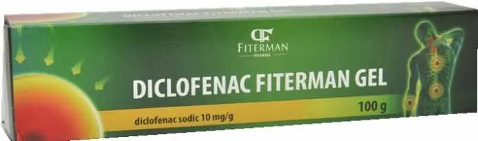 FITERMAN DICLOFENAC 10MG/G GEL 100G