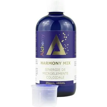 Sinergie de argint, magneziu si cupru coloidal Harmony Mix 20ppm, 480ml, Alchemy