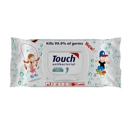 TOUCH Servetele umede antibacteriene Kidz, 70 bucati