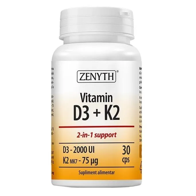 VITAMINA D3 + K2 X 30 CAPSULE ZENYTH