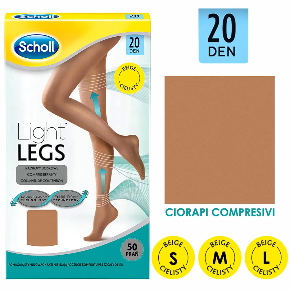 Scholl Light Legs 20DEN Beige - XL