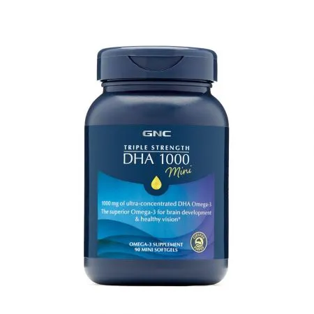 Triple Strenght DHA 1000 Mini (735522), 90 mini capsule, GNC