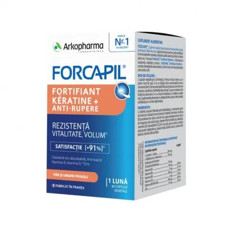 Forcapil Fortifiant Keratine +, 60 capsule