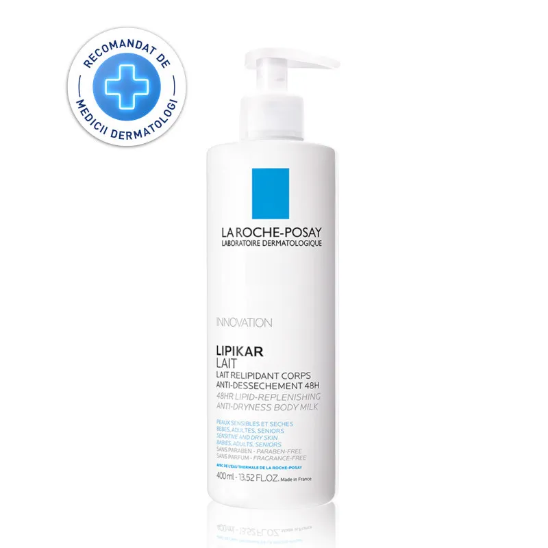 LA ROCHE POSAY LIPIKAR LAPTE DE CORP RELIPIDANT ANTI-USCACIUNE CU EFECT DE HIDRATARE 400 ML