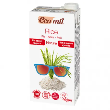 Lapte Bio Bautura orez nature neindulcita x 1l (Ecomil)