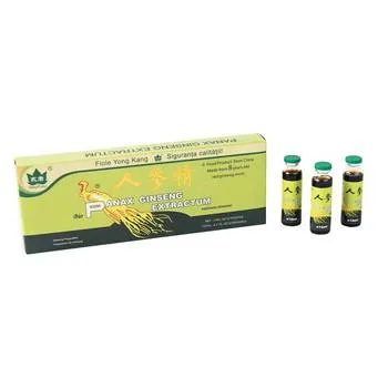 Panax Ginseng extractum, 10 fiole, Yongkang International