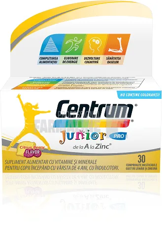 Centrum Junior pro 30 comprimate masticabile