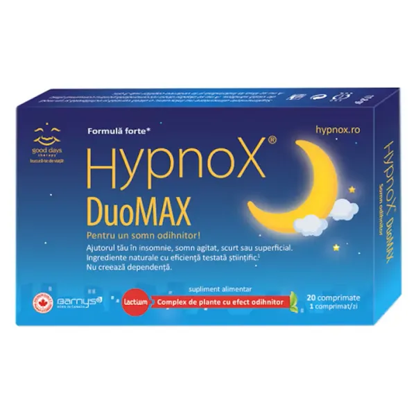 Hypnox DuoMax, 20 comprimate, Good Days Therapy