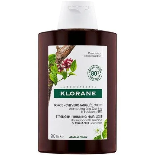 KLORANE SAMPON CHININA SI FLOARE DE COLT BIO 200 ML