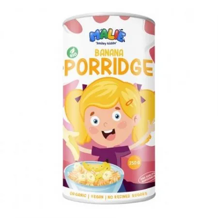 Porridge cu banana Malie, 250 g, Turtle SPRL