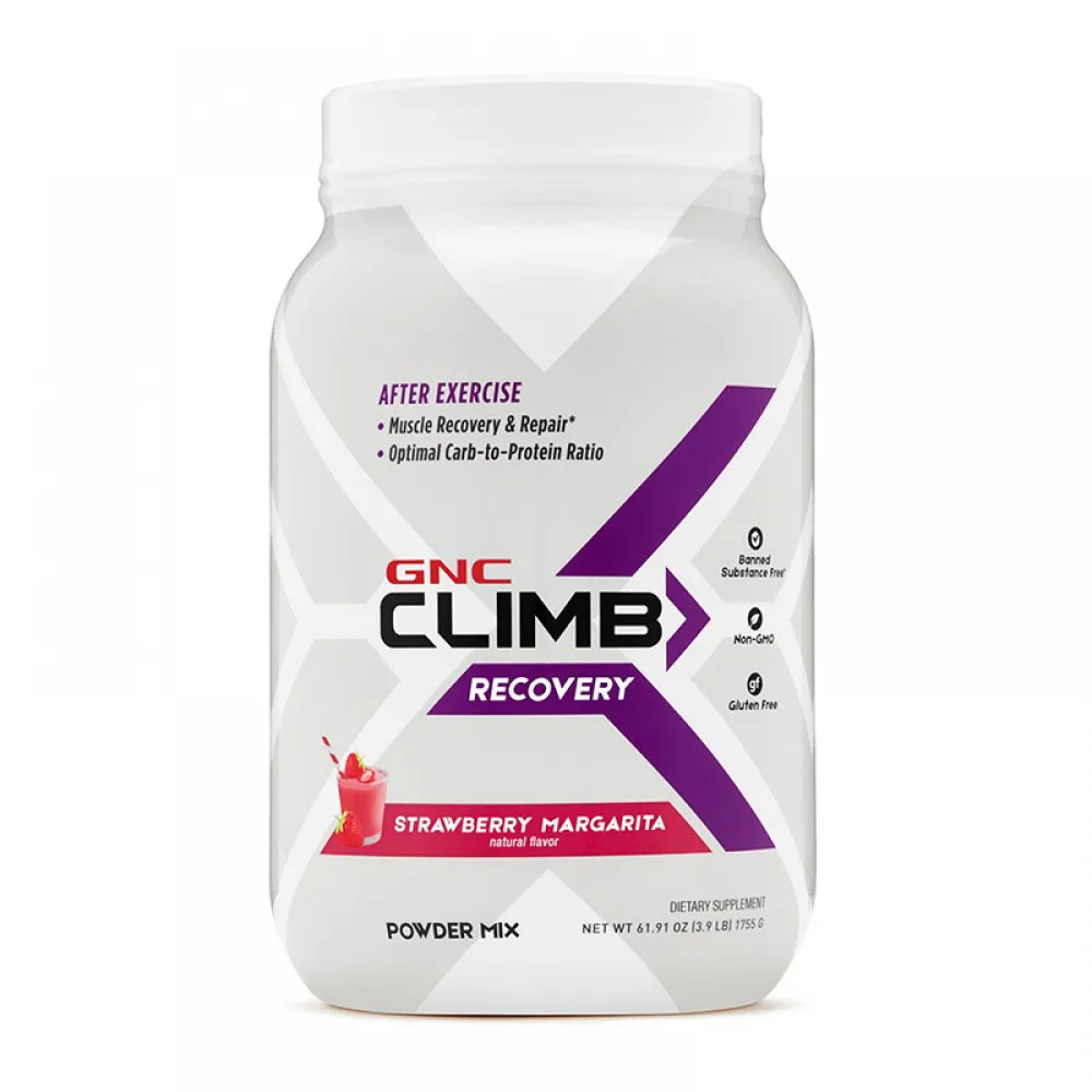 Climb Recovery Pudra pentru recuperare cu aroma de margarita cu capsuni (1755 grame), GNC