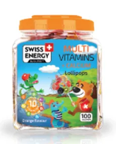 Swiss Energy Acadele cu multivitamine + calciu 100 bucati