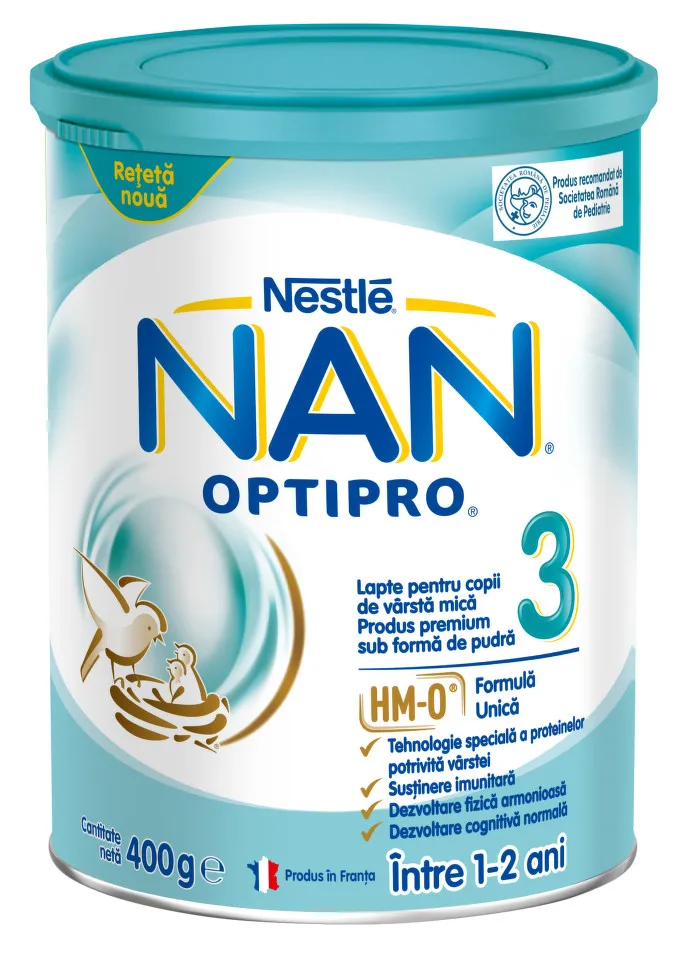 NESTLE OPTIPRO LAPTE PRAF NAN 3 400G
