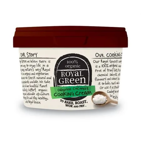Ulei de cocos Bio pentru gatit Royal Green, 250 ml, Frenchtop