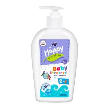 Gel de dus Happy Natural Care, 300ml, Bella Baby