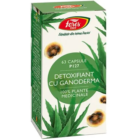 Detoxifiant cu Ganoderma , 60 capsule (Fares)