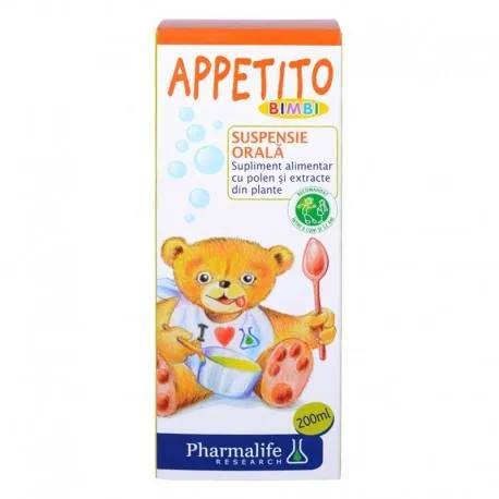 Appetito bimbi sirop x 200 ml – pentru pofta de mancare