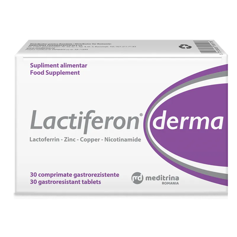 LACTIFERON DERMA X 30 COMPRIMATE