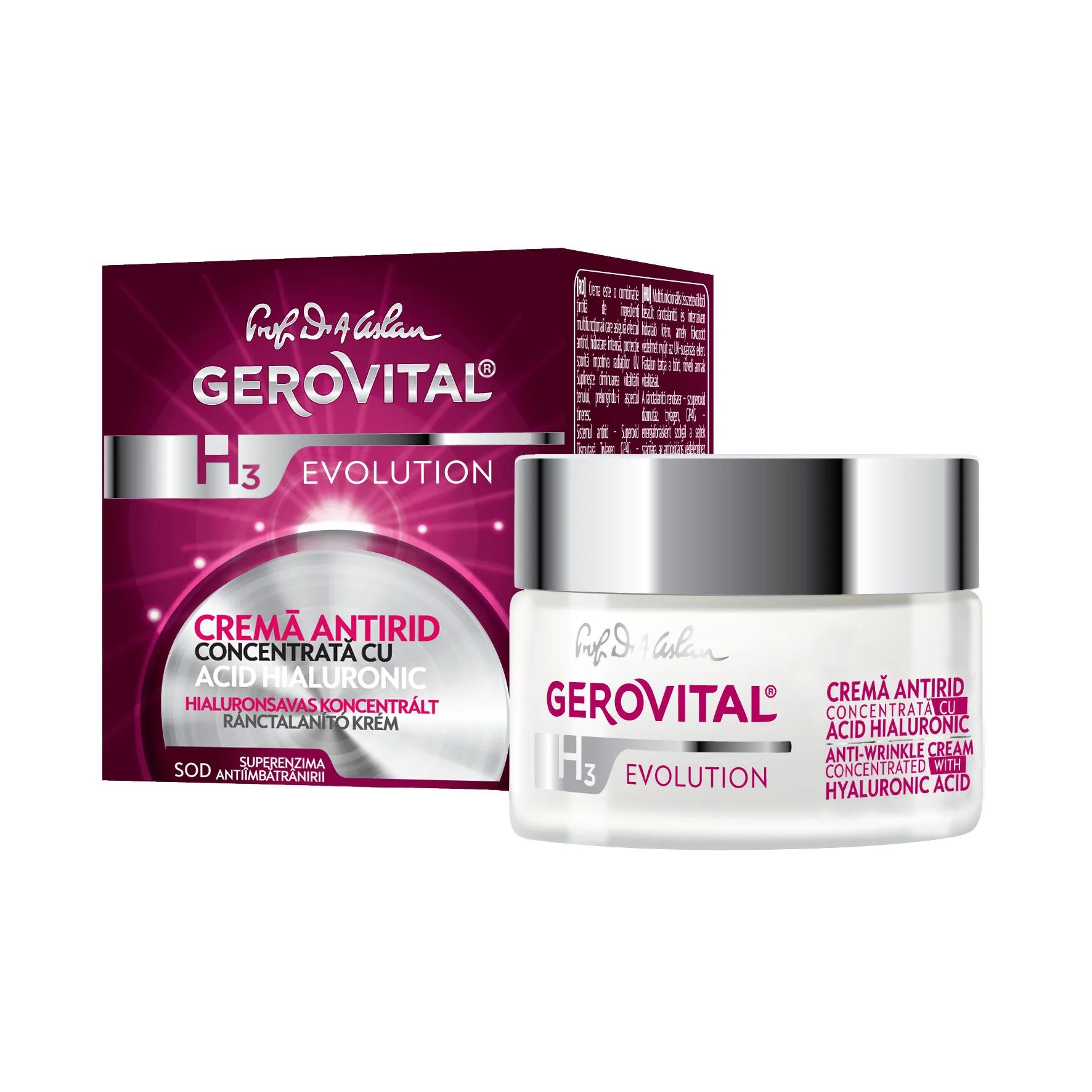 GEROVITAL H3Ev. Cr Antirid cu acid hialuronic