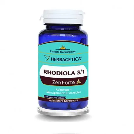 Rhodiola zen forte, 30 capsule
