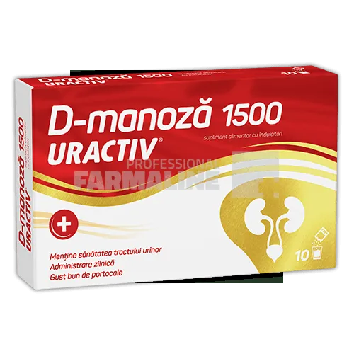 Uractiv D-Manoza 1500 mg 10 plicuri