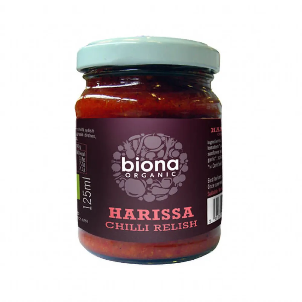 Sos chilli harissa bio (125 grame), Biona