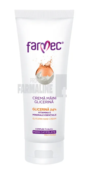 Farmec Crema pentru maini cu Glicerina si Vitamina E 40 ml