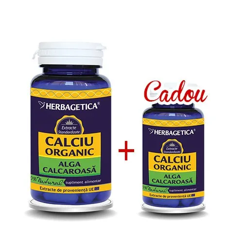Calciu organic x 60cps+10 (Herbagetica)