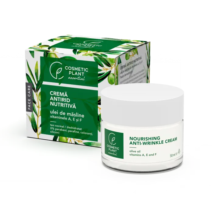 Crema antirid nutritiva cu ulei de masline si vitaminele A, E, F, 50 ml, Cosmetic Plant