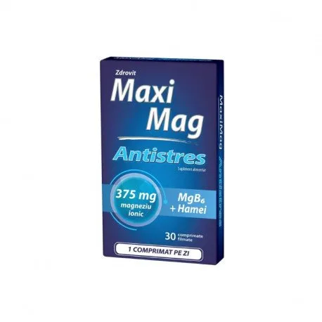 MaxiMag Antistres, 30 comprimate