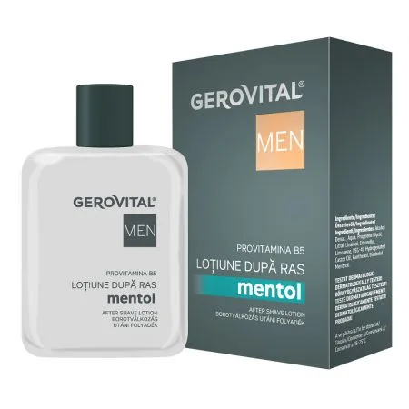 Lotiune dupa ras mentol Men, 100 ml, Gerovital