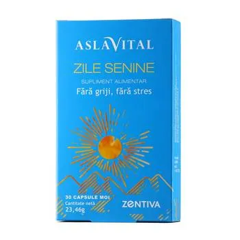 Zile senine fara griji fara stres Aslavital, 30 capsule moi, Zentiva