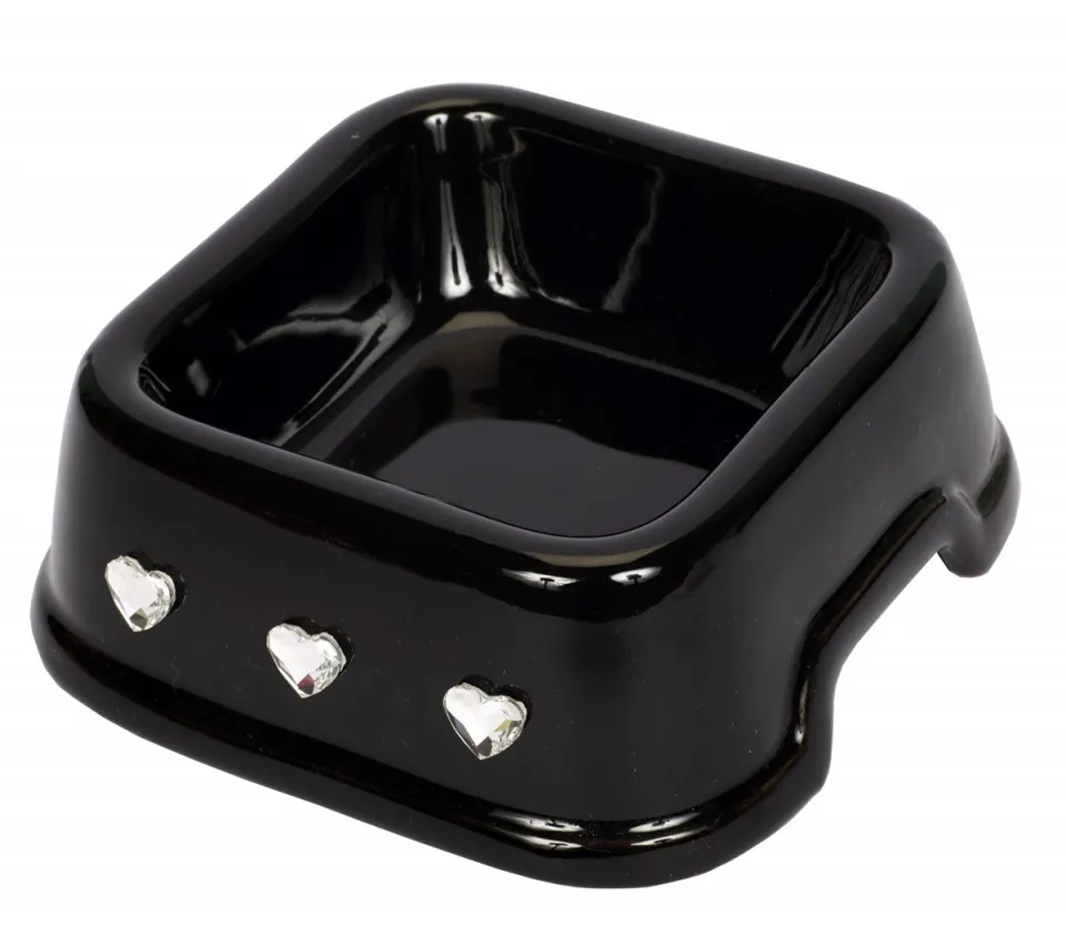 Castron ceramica - decor inima - Cristale Swarovski - Grace