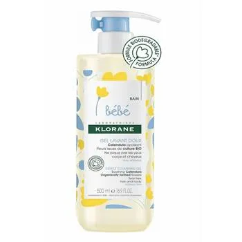 Gel spumant pentru curatare delicata, 500ml, Klorane Bebe
