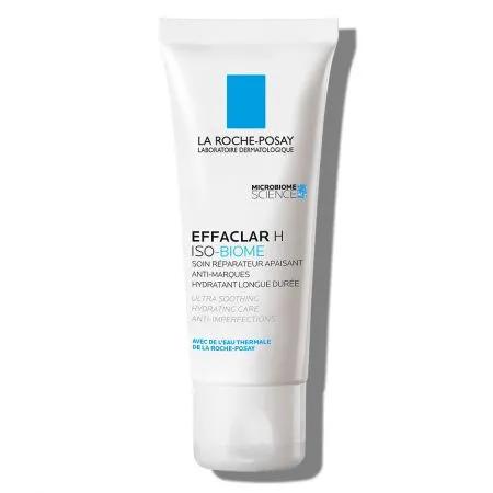 Crema hidratanta si calmanta pentru pielea grasa fragilizata Effaclar H Iso-Biome, 40ml, La Roche-Posay