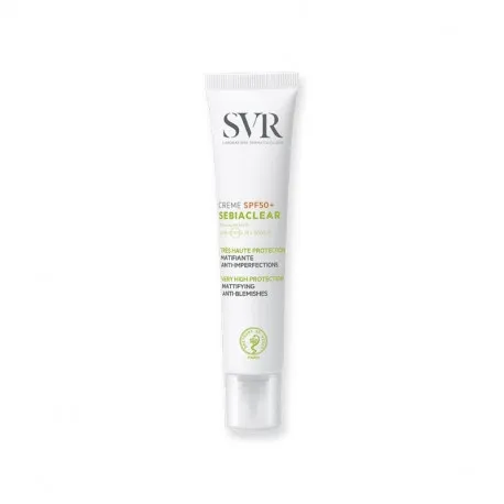 SVR Sebiaclear Crema SPF 50+ UVA Spectru vizibil, IR, 40ml