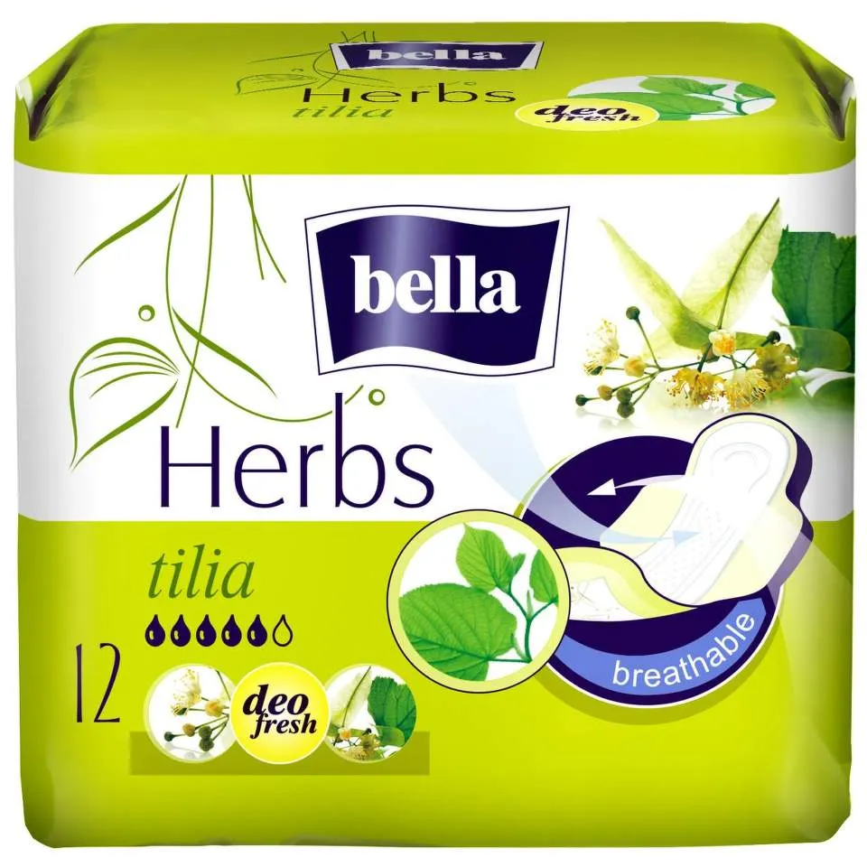 BELLA HERBS FLOARE DE TEI ABSORBANTE 12BUC