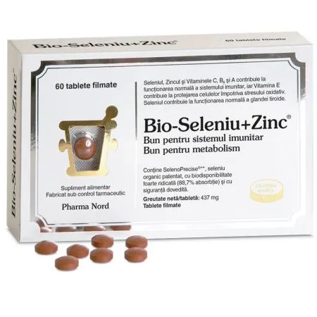 Bio-Seleniu + Zinc, 60 tablete, Pharma Nord