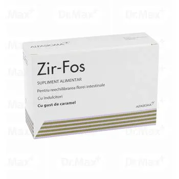Zirfos cu gust de caramel, 12 plicuri, Alfa Wassermann