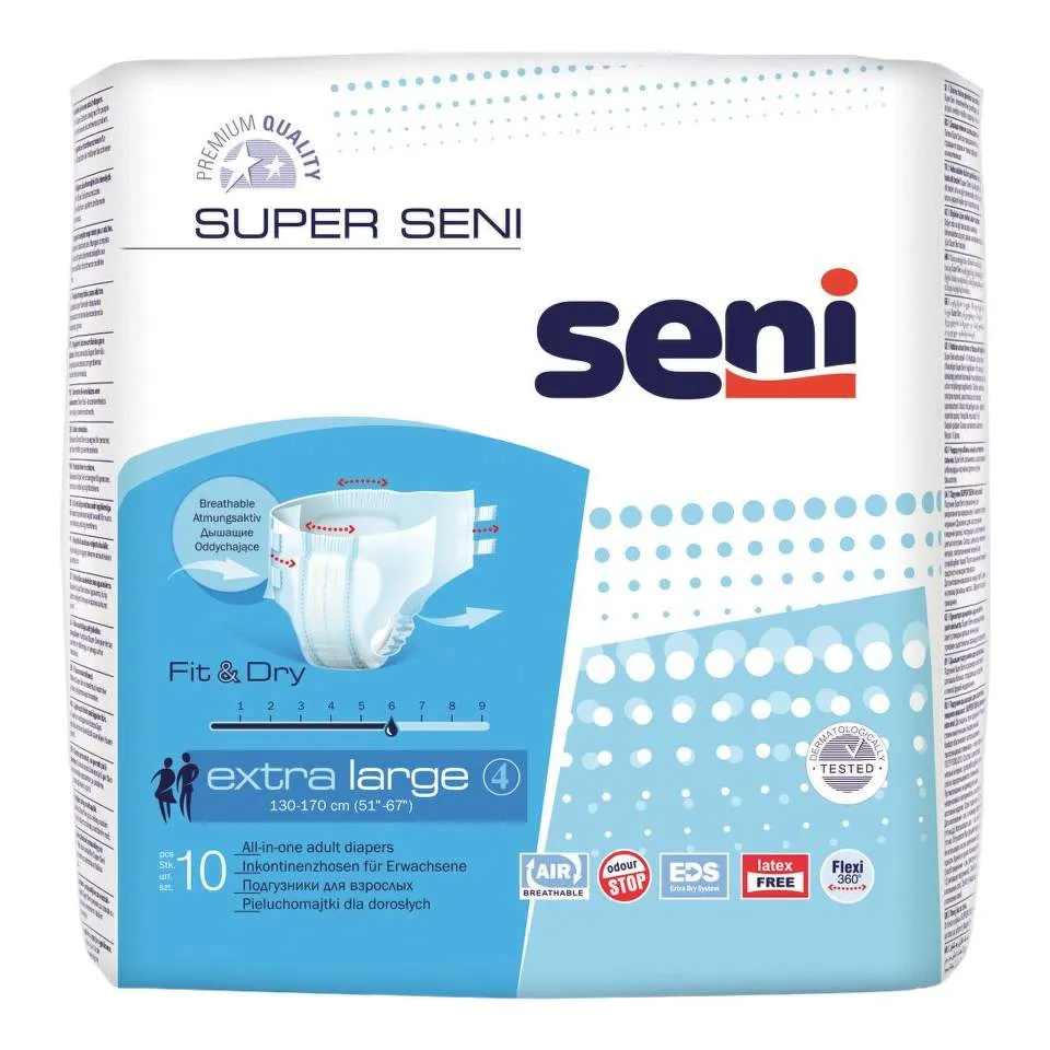 SENI SUPER EXTRA LARGE AIR SCUTECE INCONTINENTA 10BUC