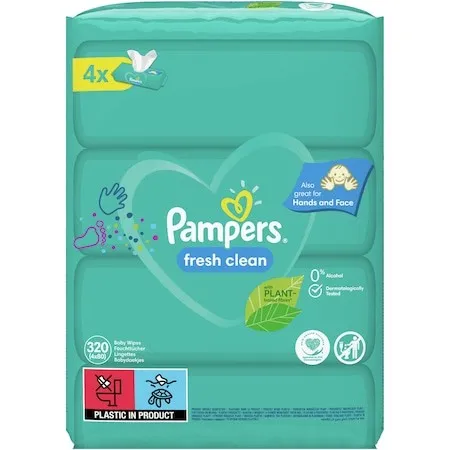 PAMPERS SERVETELE UMEDE FRESH CLEAN 208 BUCATI