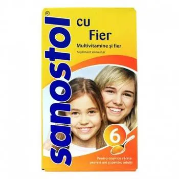 Sanostol sirop cu fier, 230 ml, Nycomed