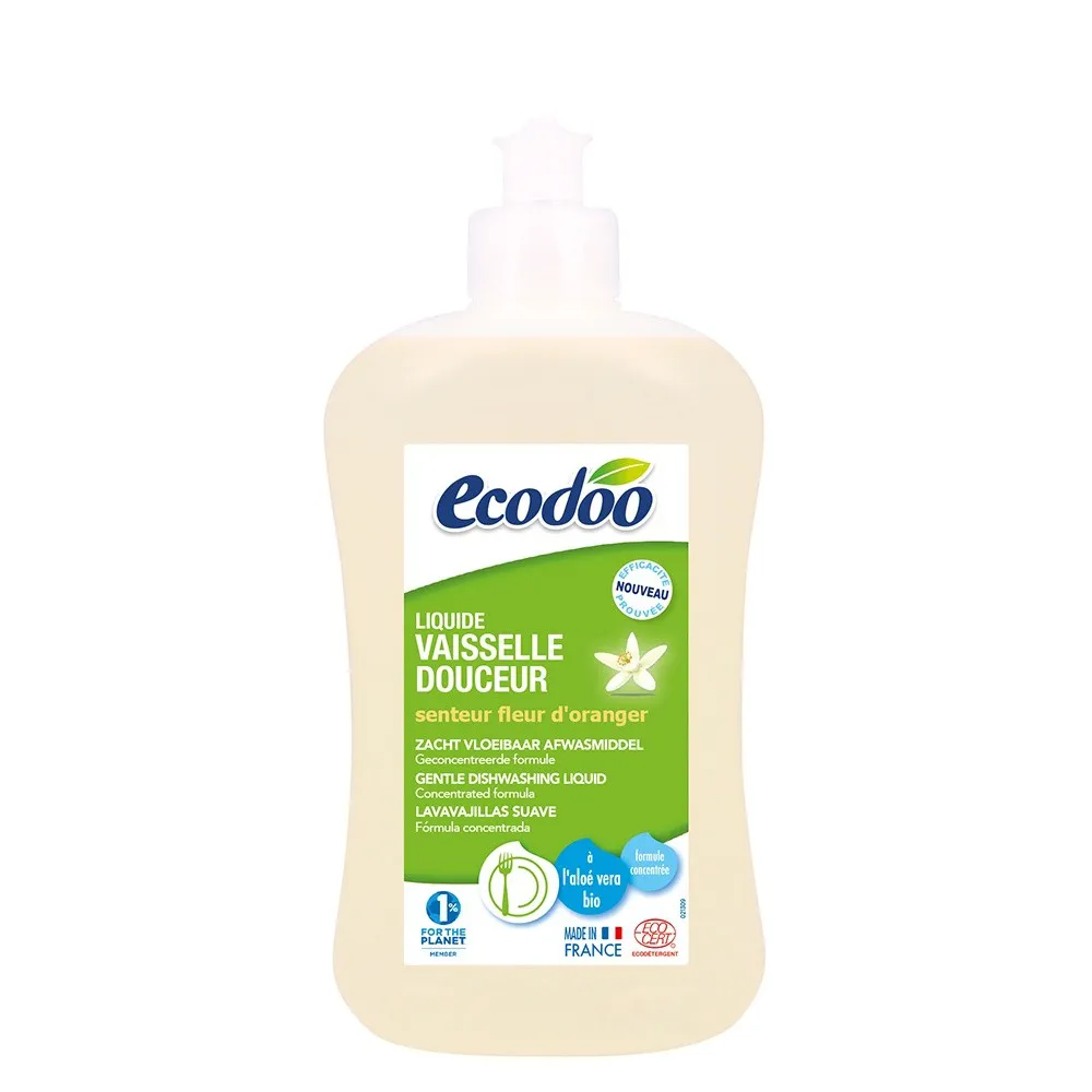Detergent bio vase cu aloe vera si flori de portocal (500ml), Ecodoo